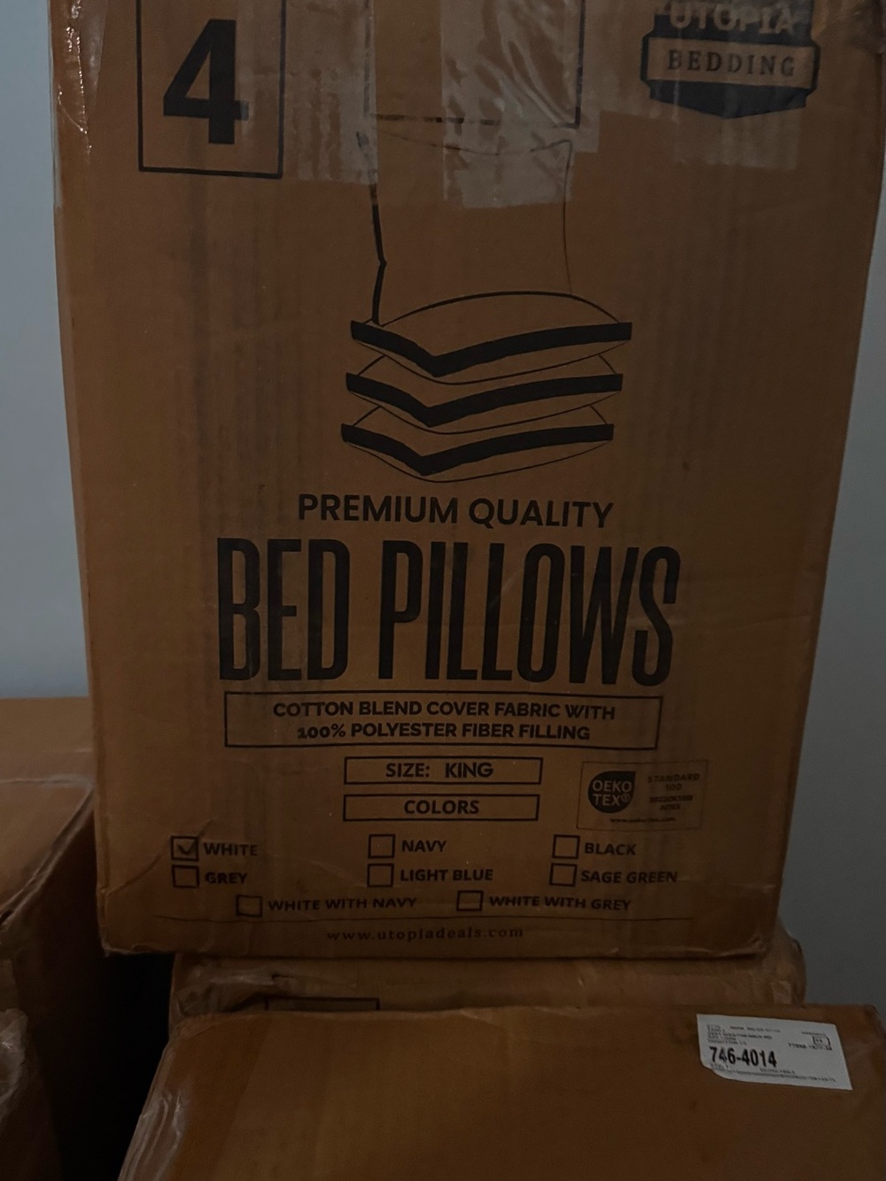 Utopia Bedding Premium King Pillow - White